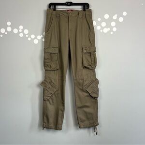 Matchstick Tactical Cargo Pants Utility Style Cotton Drawstring Ankle